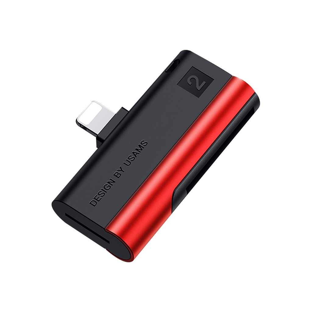 Usams US-SJ430 Lightning Port Card Reader(SD card+TF card)