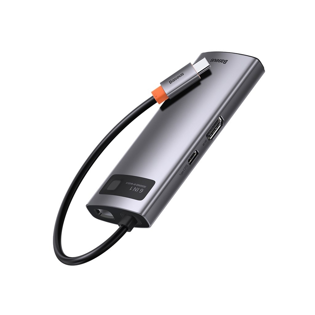 Baseus Metal Gleam Series/ Starjoy 6 in 1 Multifunctional Type-C Hub
