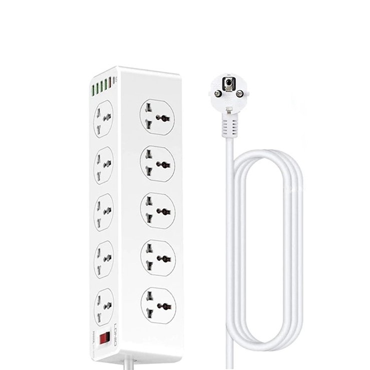 LDNIO SC10610 10 Outlets PD&QC3.0 5 USB-A&1 USB-C Port