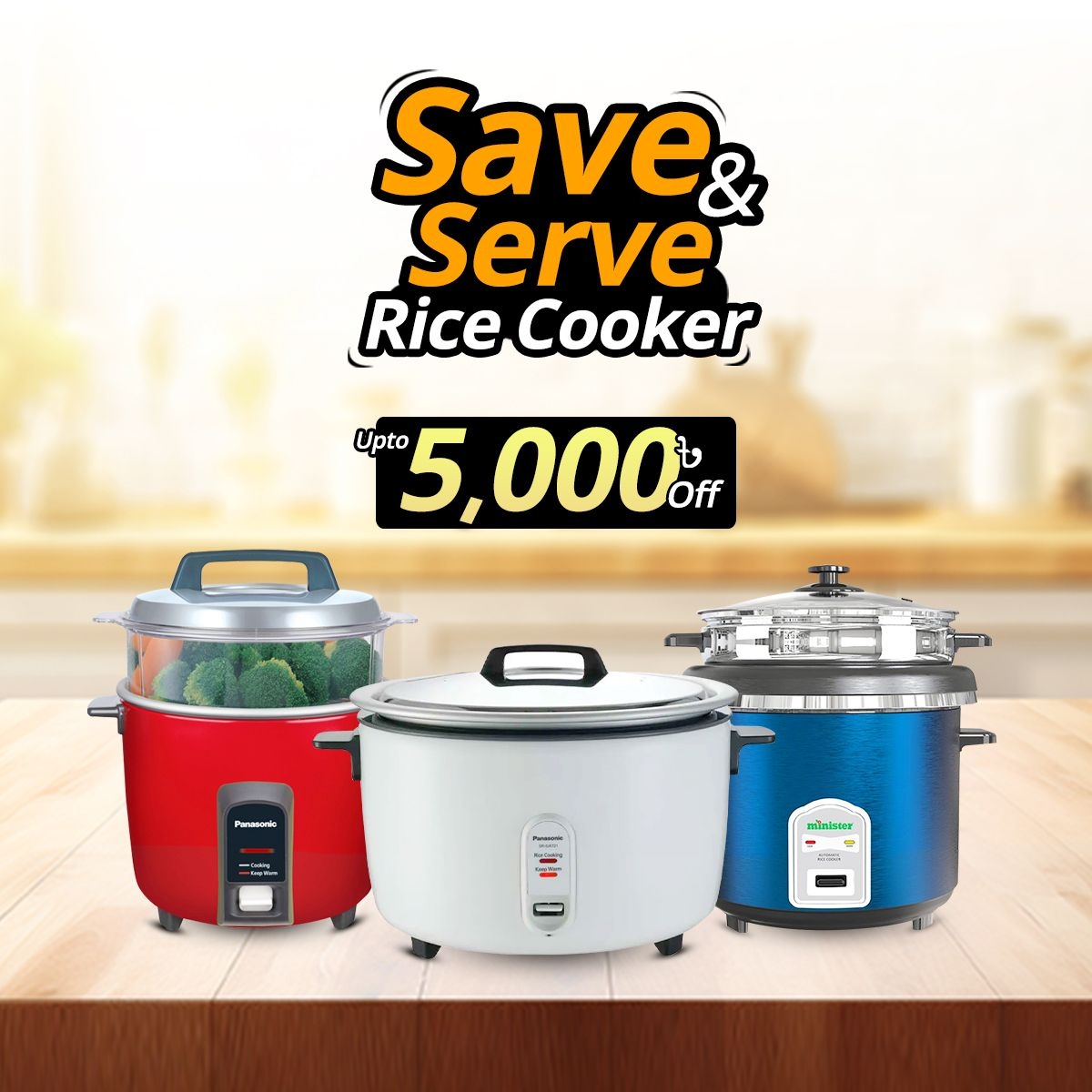 Save & Serve - Rice Cooker-8854