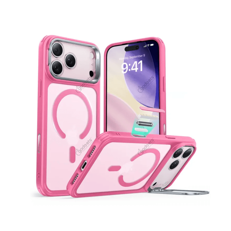 ESR Classic Hybrid Magnetic Case Camera Control with Stand for iPhone 17 Series