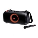 JBL PartyBox On-The-Go Portable party speaker with wireless mic