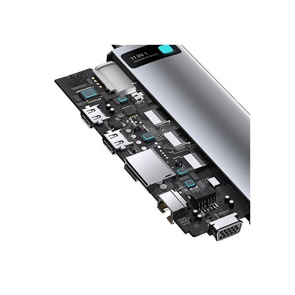 Baseus Metal Gleam Series/ Starjoy 11 in 1 Multifunctional Type-C Hub