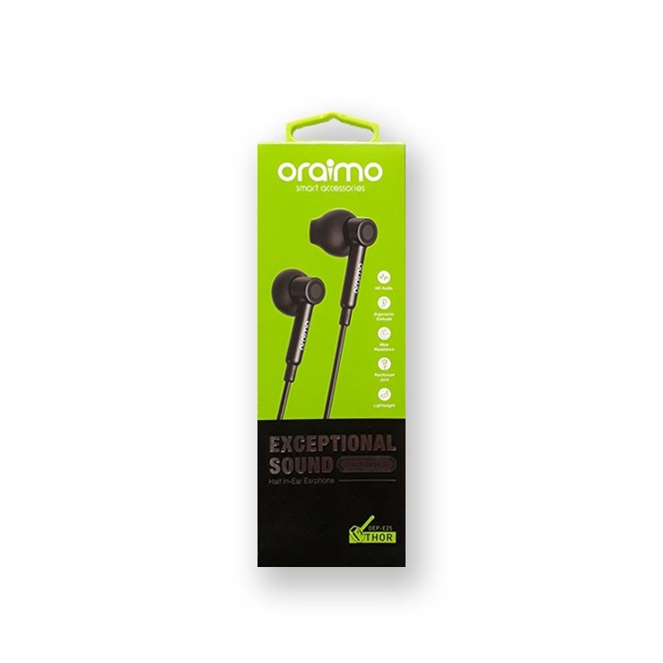 oraimo OEP-E25 THOR Half In-Ear Earphone with mic