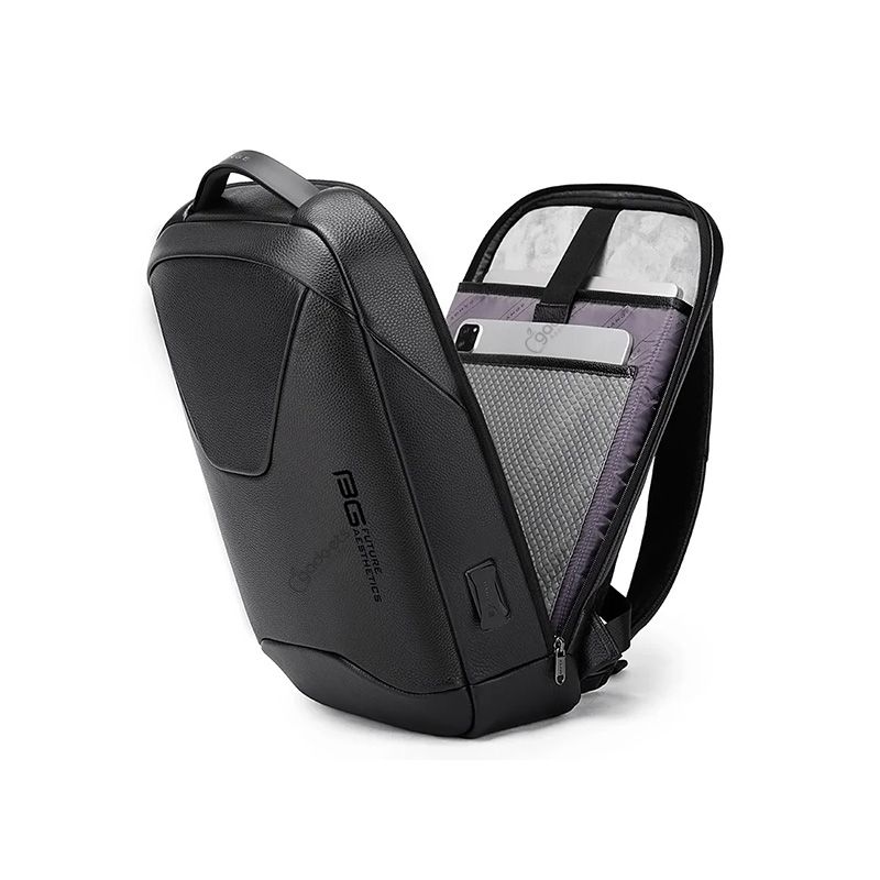 BANGE BG-6621 Leather Anti Theft Travel Backpack