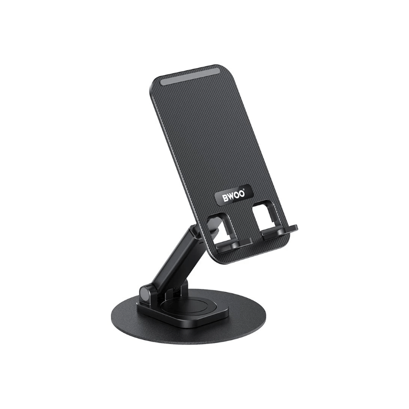 BWOO BO-ZJ132 360° Rotating Aluminum Alloy Foldable Desktop Phone Holder