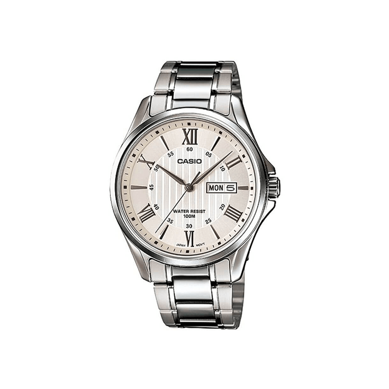 Casio Enticer MTP-1384D-7AV Analog Stainless Steel Men's Watch