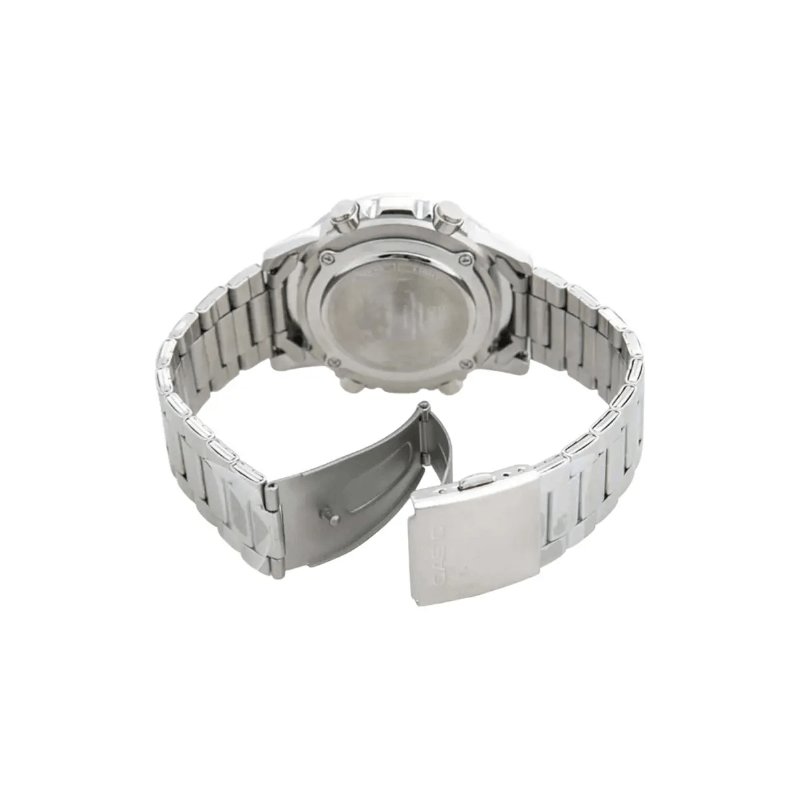 Casio Illuminator AMW-880D-1AVDF Dual Time Stainless Steel Men’s Watch
