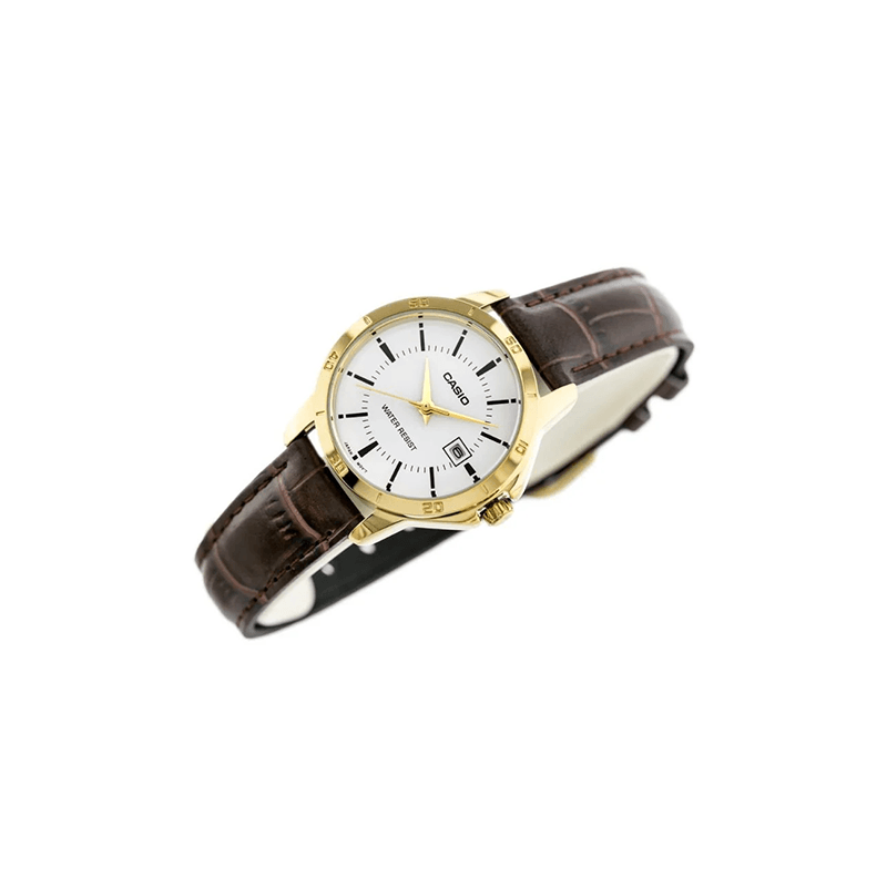 Casio Standard LTP-V004GL-7AUDF Leather Strap Women’s Watch