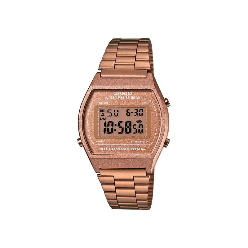 Casio Vintage B640WC-5ADF Digital Rose Gold Stainless Steel Unisex Watch