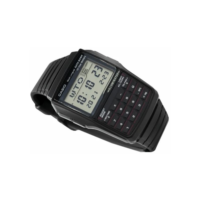 Casio Vintage DBC-32-1ADF Calculator Data Bank Resin Belt Men’s Watch
