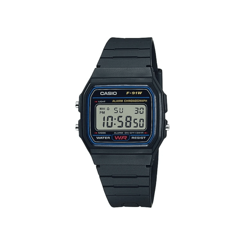 Casio Vintage F-91W-1DG Digital Resin Band Unisex Watch