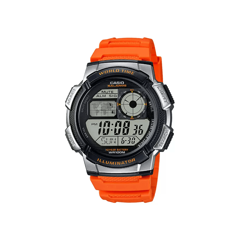 Casio Youth World Time AE-1000W-4BVDF Digital Resin Belt Men’s Watch