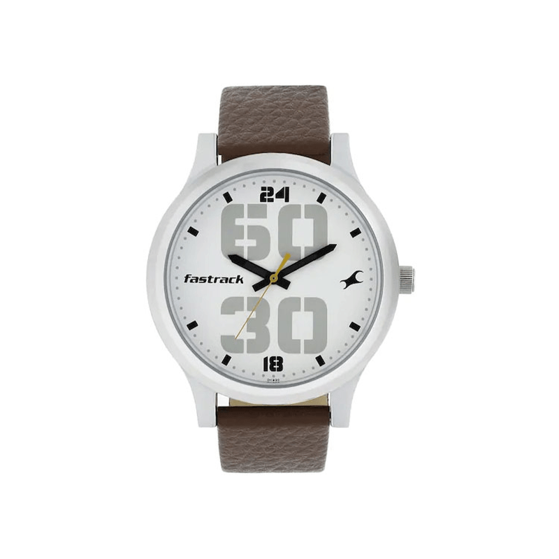 Fastrack Bold 38051SL06 Quartz Leather Strap Men’s Watch