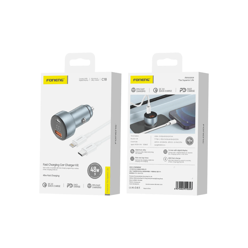 Foneng C18 Dual Port Car Charger-48W