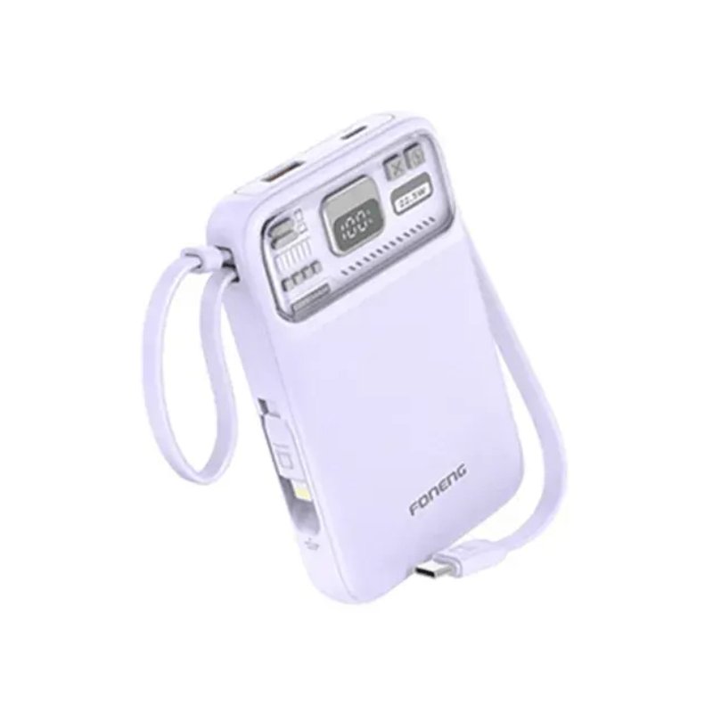 Foneng PX112 22.5W Magnetic With Dual Cables Wireless Power Bank - 10000mAh