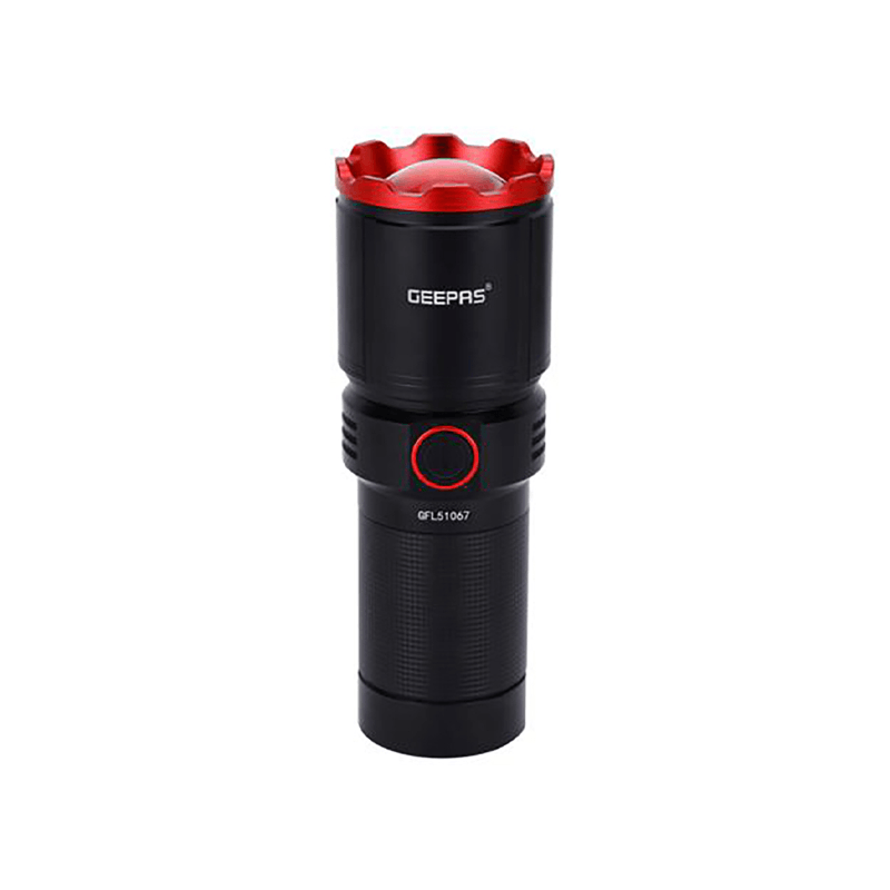 Geepas GFL51067 Rechargeable LED Flashlight With Power Bank