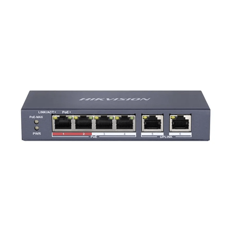 Hikvision DS-3E0106MP-E/M 6 Port Unmanaged PoE Switch