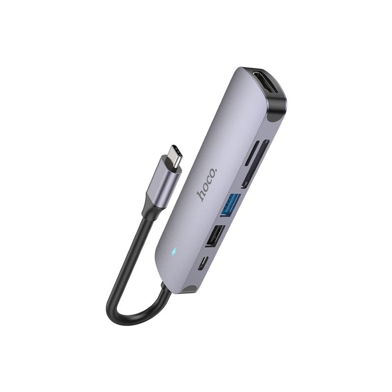 Hoco HB28 6 in 1 USB-C Multifunction Adapter 60W