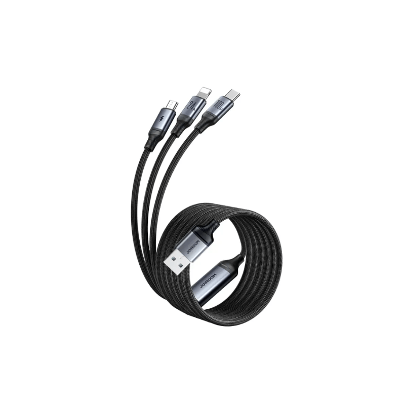 Joyroom A21 100W PD 3-in-1 Braided Fast Charging Cable