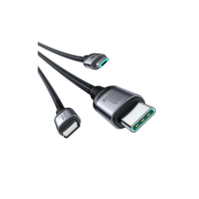 Joyroom A21 100W PD 3-in-1 Braided Fast Charging Cable