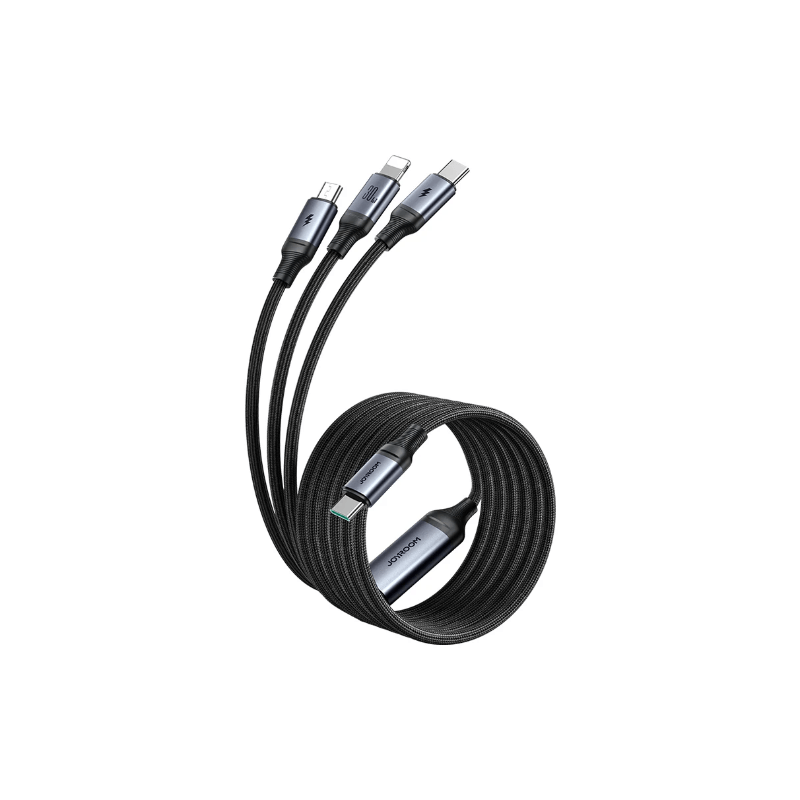 Joyroom A21 30W PD 3-in-1 Braided Fast Charging Cable