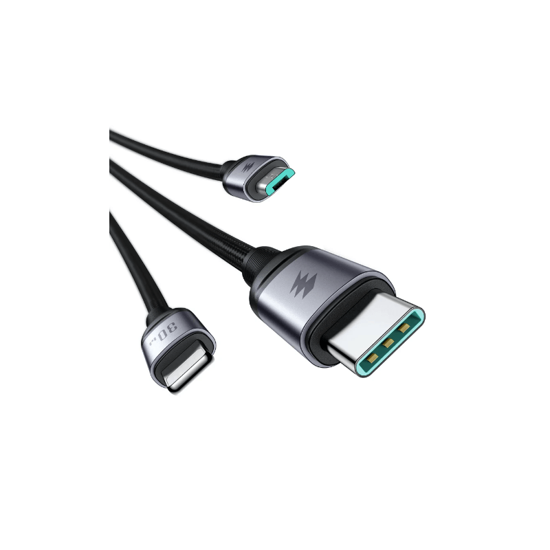 Joyroom A21 30W PD 3-in-1 Braided Fast Charging Cable