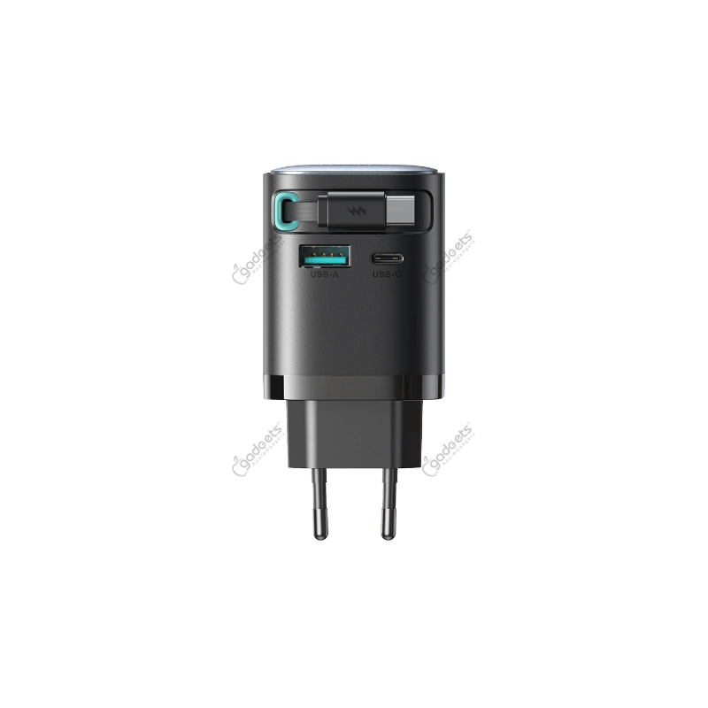 Joyroom JR-TCL02 GaN Charger with Retractable Cable - 65W