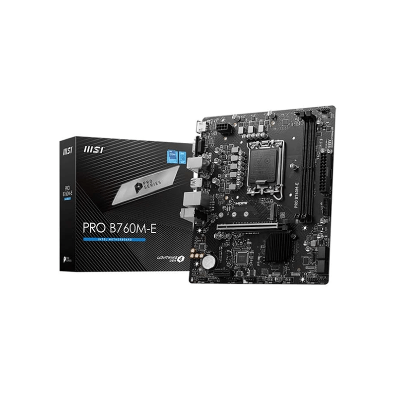 MSI PRO B760M-E DDR5 ATX Motherboard
