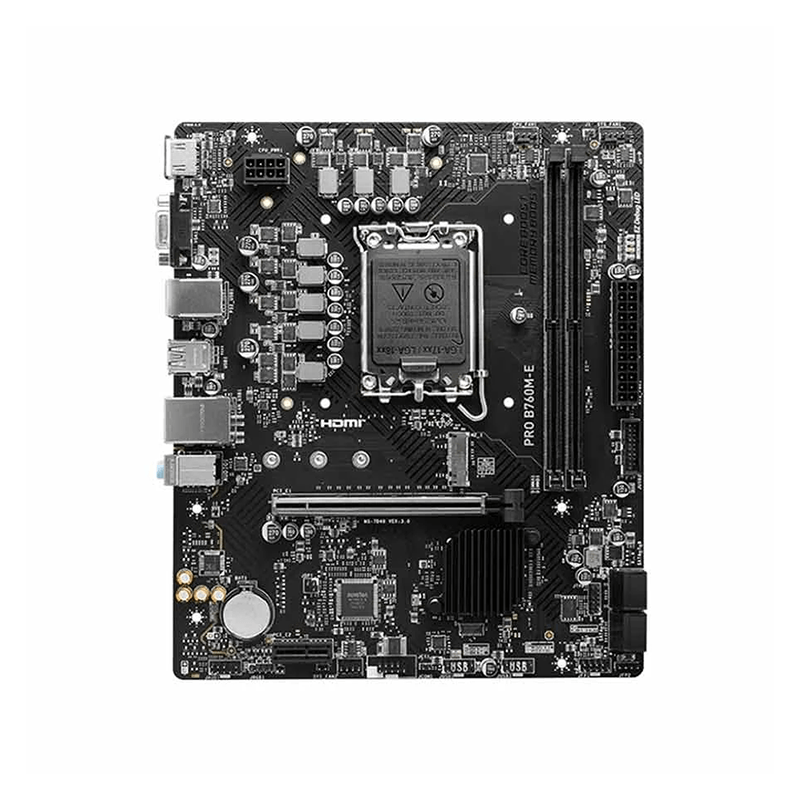 MSI PRO B760M-E DDR5 ATX Motherboard