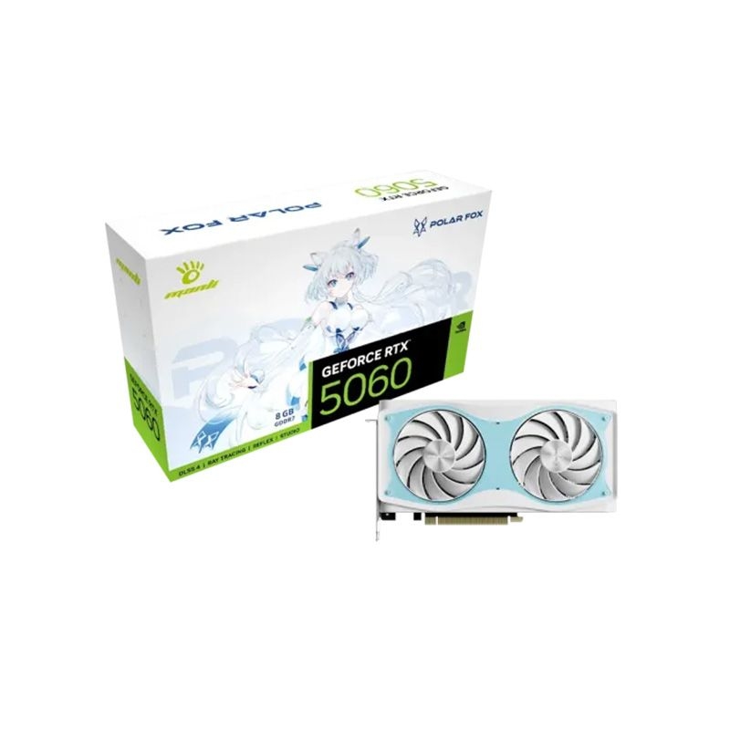 Manli Polar Fox GeForce RTX 5060 OC 8GB GDDR7 Graphics Card