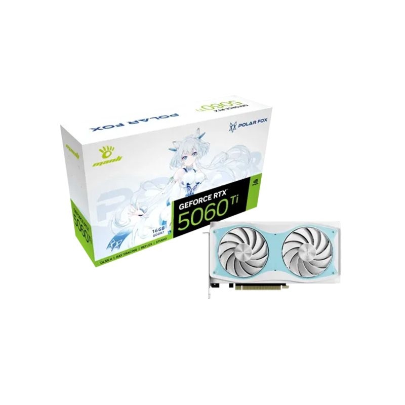 Manli Polar Fox GeForce RTX 5060 Ti OC 16GB GDDR7 Graphics Card