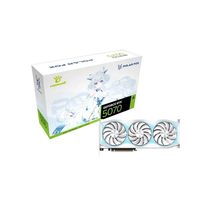 Manli Polar Fox V2 GeForce RTX 5070 OC 12GB GDDR7 Graphics Card