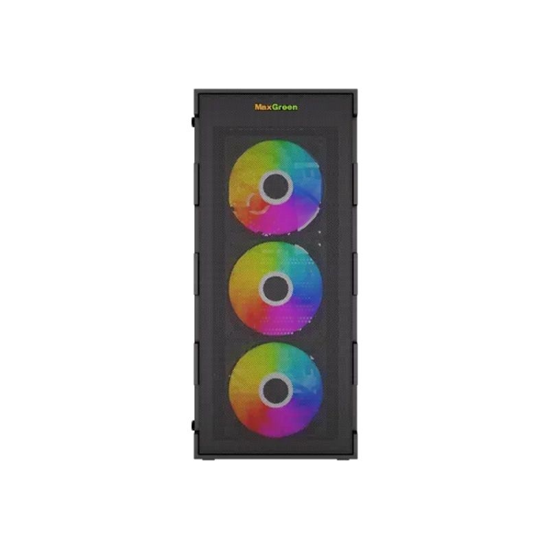 MaxGreen PS195-10-M Mid-Tower ATX Gaming Case With 4 ARGB Fan