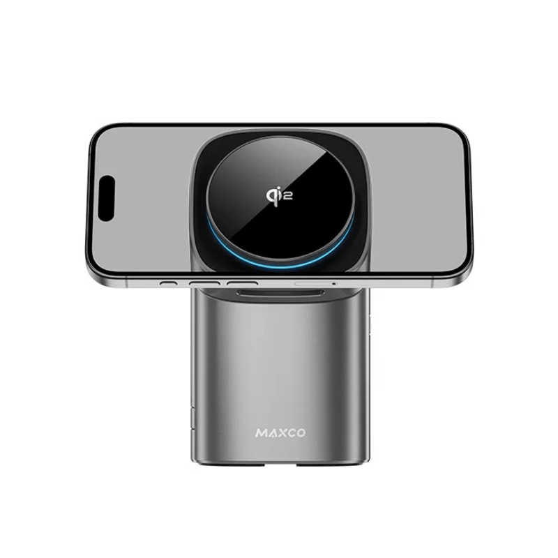 Maxco MW15 Geometry Qi2 3 in 1 Magsafe Wireless Charger - 15W