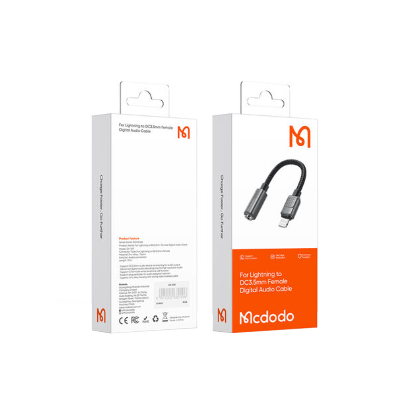 Mcdodo CA-501 Lightning to 3.5mm Adapter