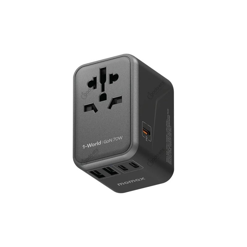 Momax 1-World Universal 5-Port Travel GaN Charger - 70W