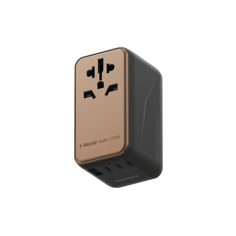 Momax UA17D 1-World 4-Port GaN Travel Charger - 170W