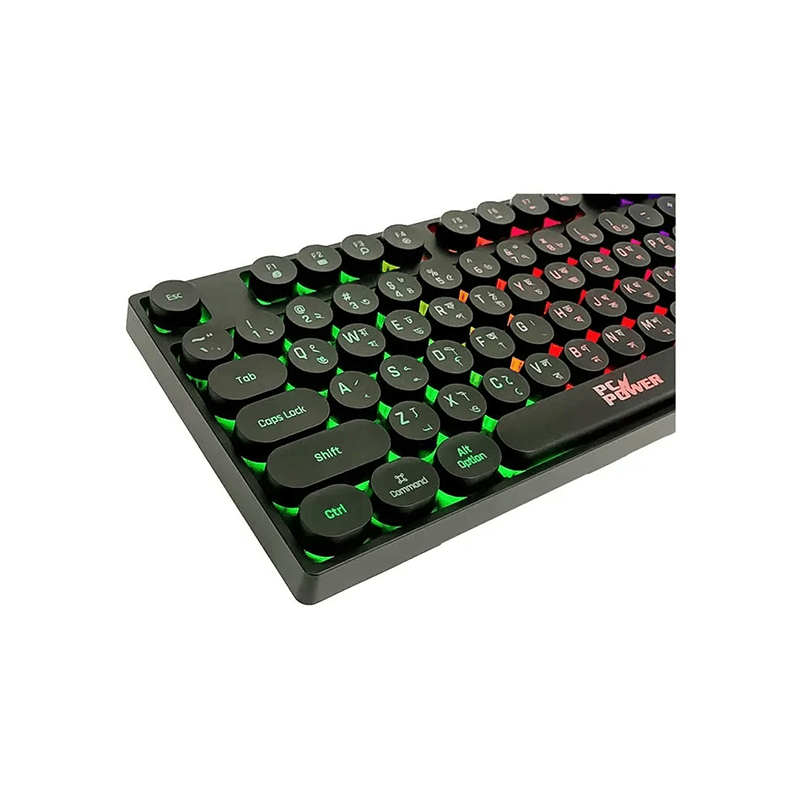 PC Power K87 RGB Wired Gaming Keyboard with Bangla