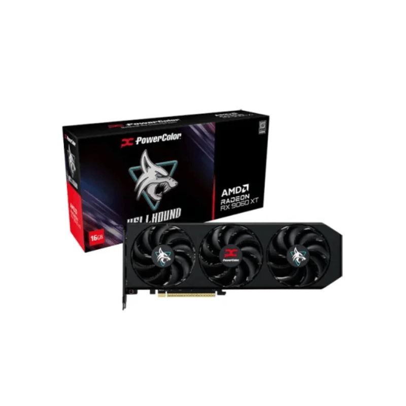 PowerColor Hellhound AMD Radeon RX 9060 XT 16GB GDDR6 Graphics Card
