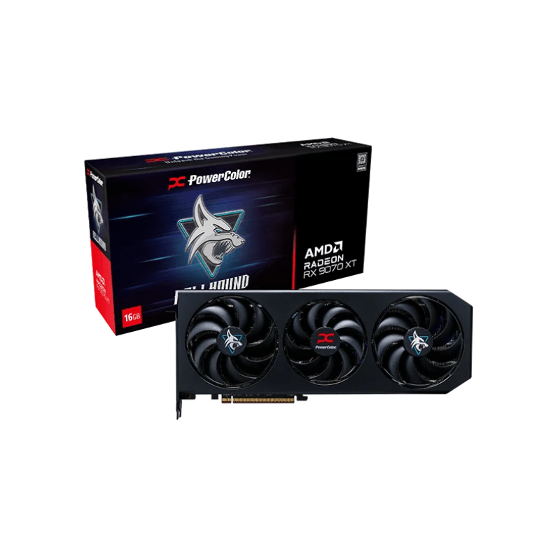 PowerColor Hellhound AMD Radeon RX 9070 XT 16GB GDDR6 Graphics Card