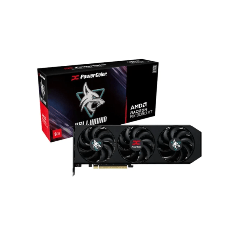 PowerColor Hellhound AMD Radeon RX 9060 XT 8GB GDDR6 Graphics Card