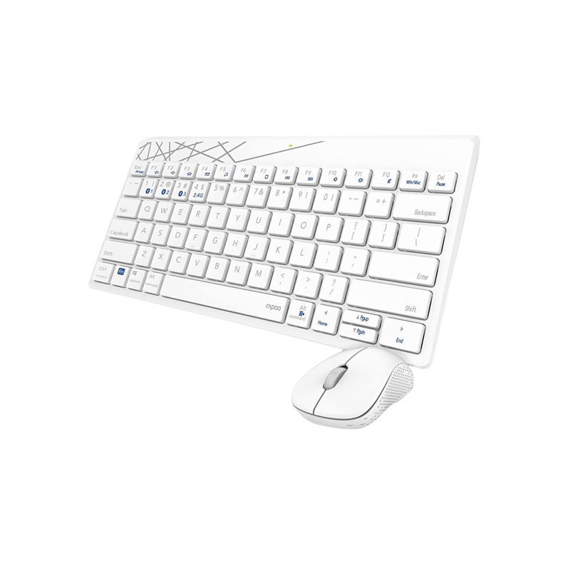 Rapoo 8000M Multi-Mode Wireless Keyboard & Mouse Combo