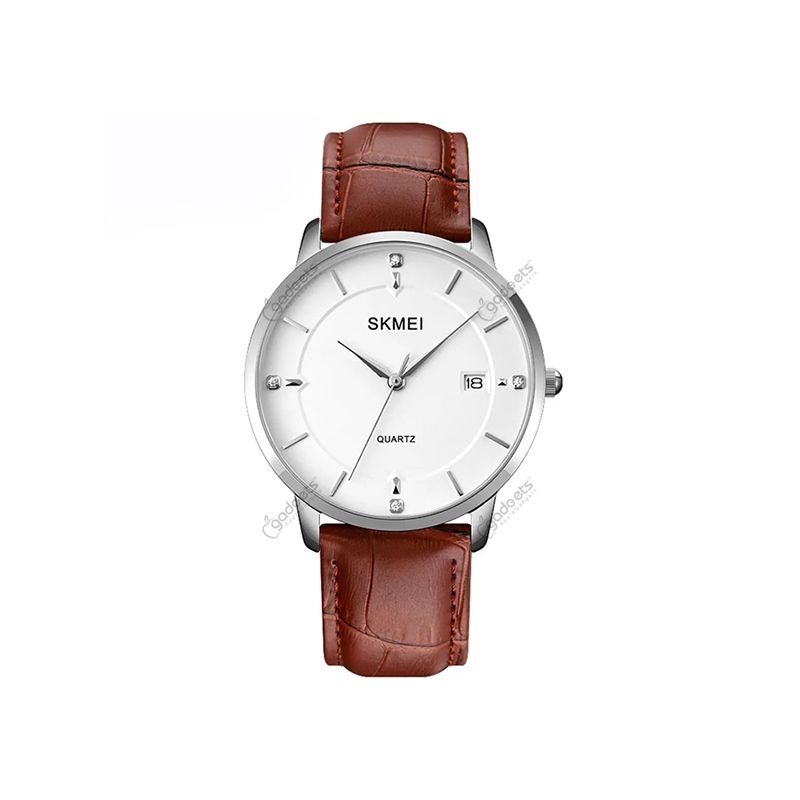 SKMEI 1801 Leather Band Men’s Watch