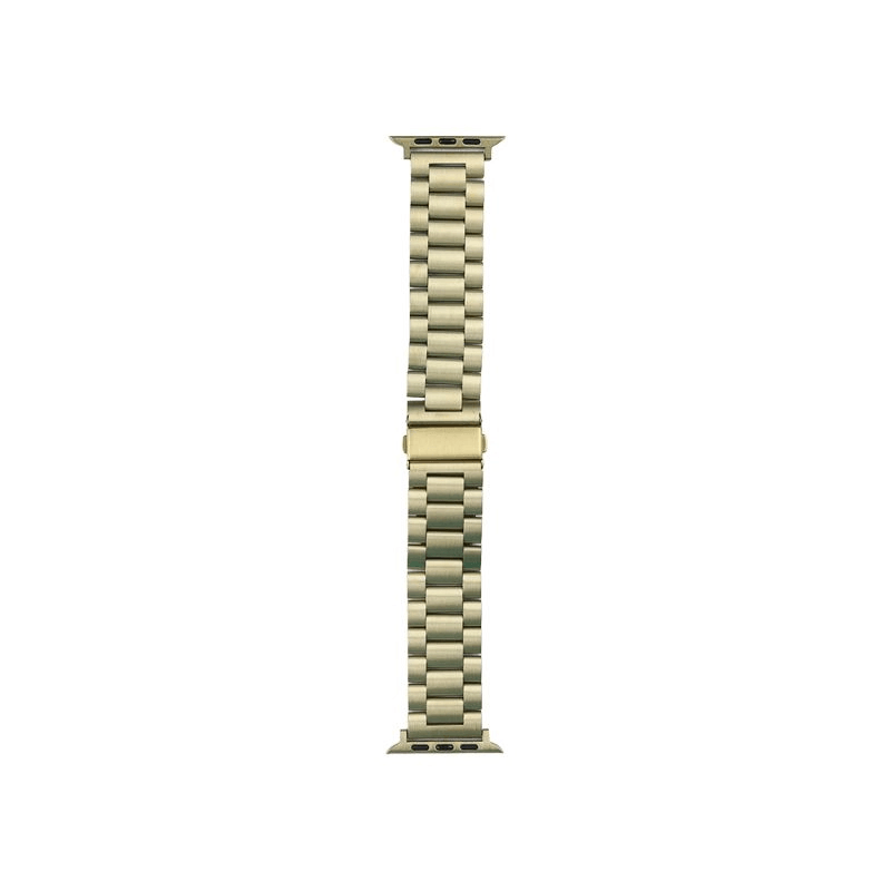 Smart Watch Strap 3 Beads Metal Wrist Bracelet Strap - 42/44/45/49mm