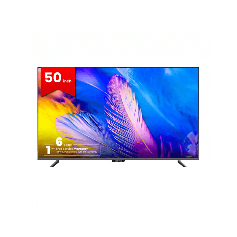 Sony Plus SP50SFVCGT 50 Inch Frameless Voice Control 4K QLED Google TV