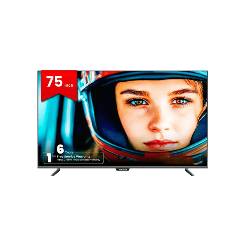 Sony Plus SP75SFVG-1Y 75 Inch Frameless Voice Control 4K Google TV