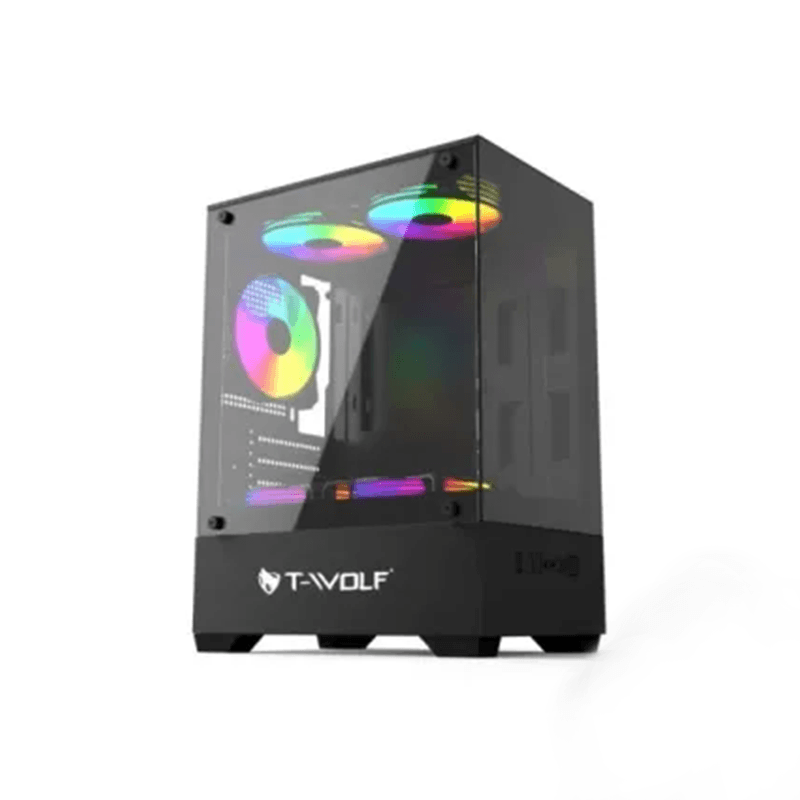 T-Wolf Ice Cooler X5 ARGB M-ATX Mid Tower Gaming Casing