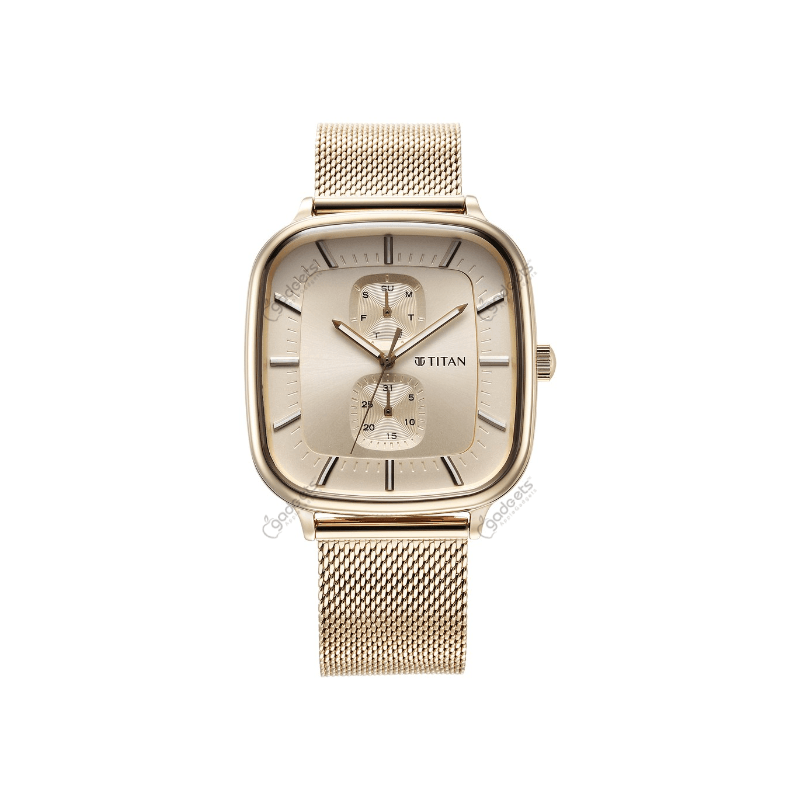 Titan Avant Garde NT90178WM01 Quartz Multifunction Stainless Steel Strap Men’s Watch