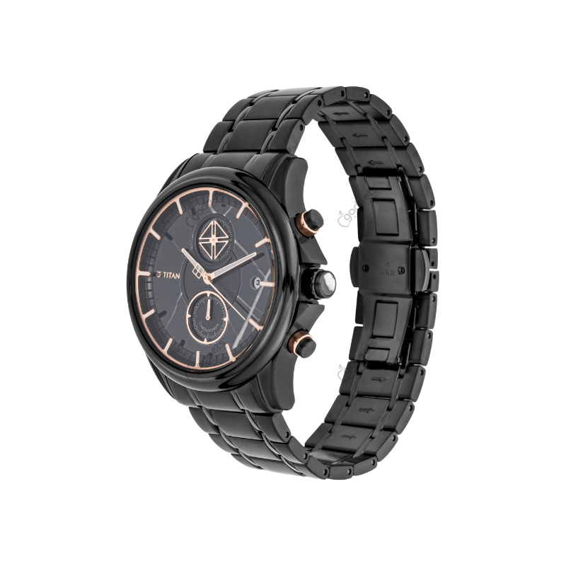 Titan Grandmaster NS1847KM02 Chronograph Stainless Steel Strap Men’s Watch